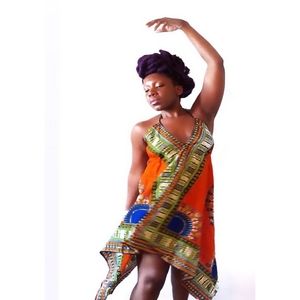 Dashiki Dress - Orange